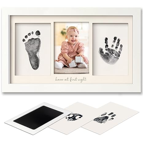 Baby Handprint and Footprint Kit with Frame (Single Item)